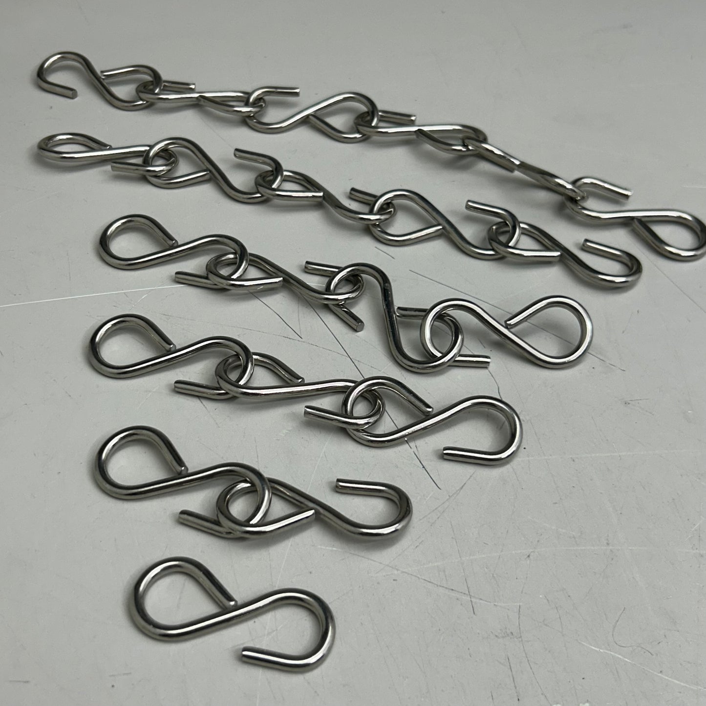 (1 Bag, 300 PCS) Heavy-Duty Stainless Steel S-Hooks For Swings,Hammocks, Tent Setting ETC 2" Overall Length