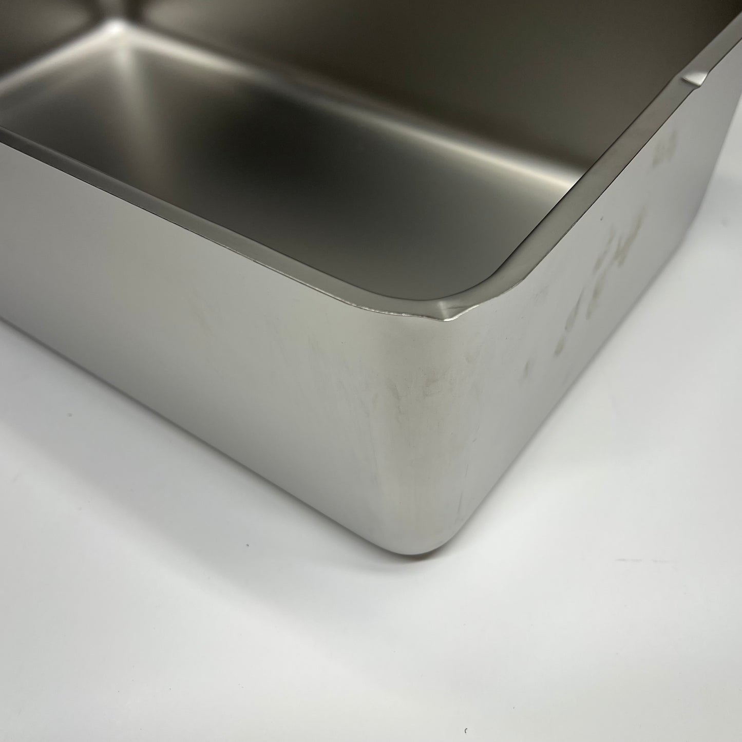 ZA@ (4 PACK) Stainless Steel Full Size Hotel Food Bin 21x12x6 Silver