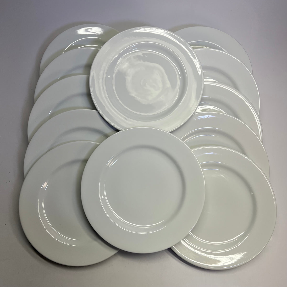 LIBBEY (SET OF 12) Reserve Reflections Porcelain Plate 12 1/4"  White 911194001