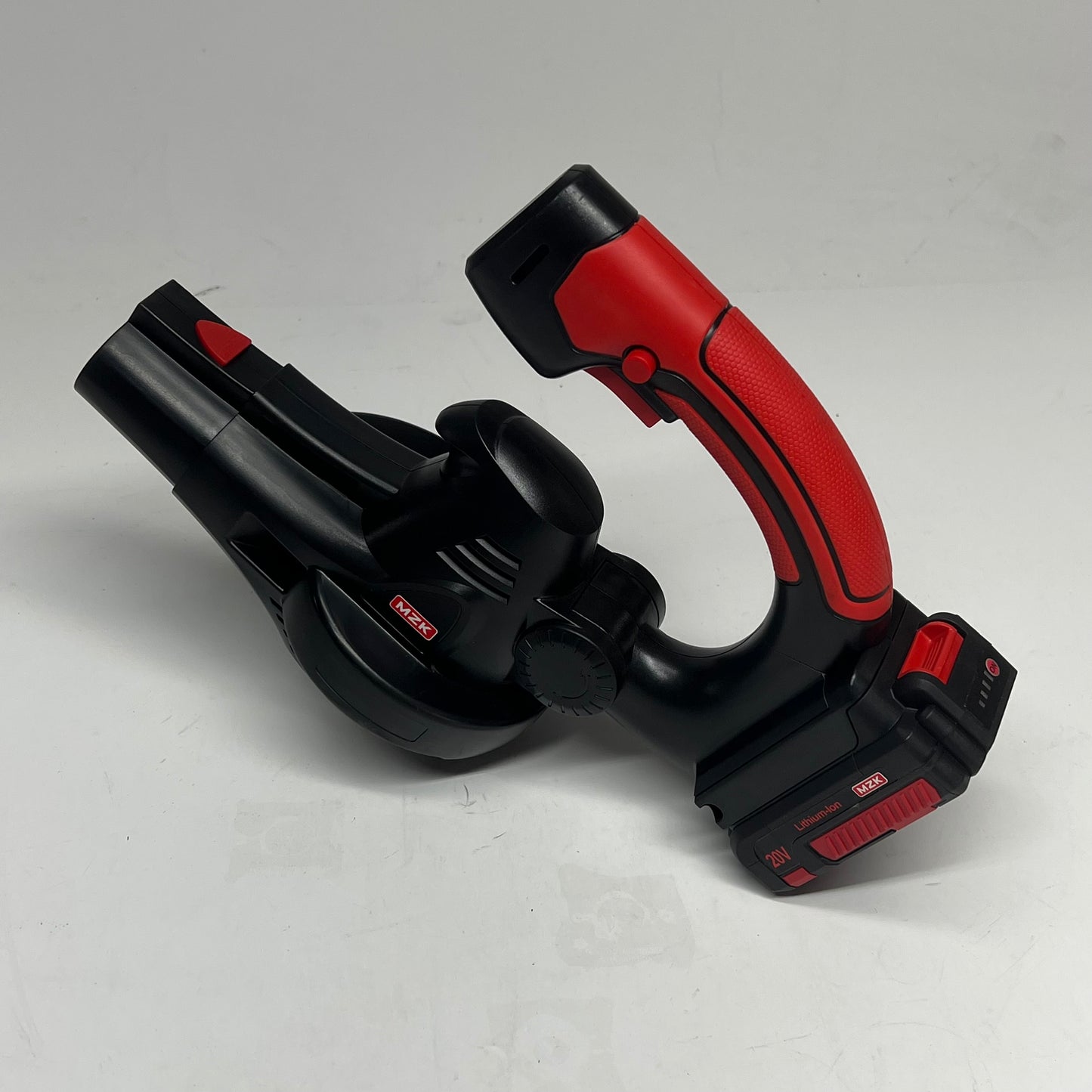 MZK Cordless Leaf Blower W/ Lithium Ion Battery 20V 75 Min Run Time Red/Black