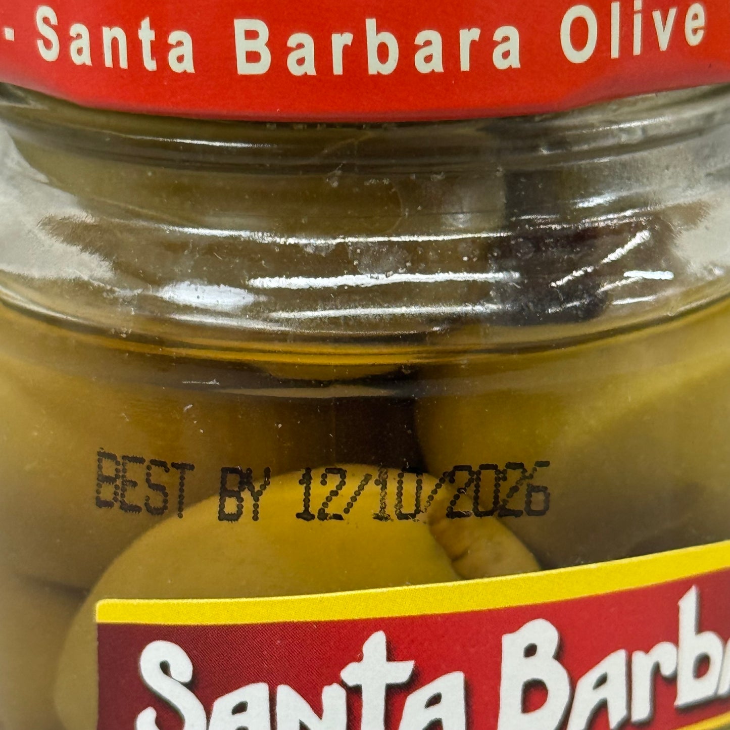 SANTA BARBARA OLIVE CO (6 Pack) Jalapeno Stuffed Olives 8oz Green BB 12/26