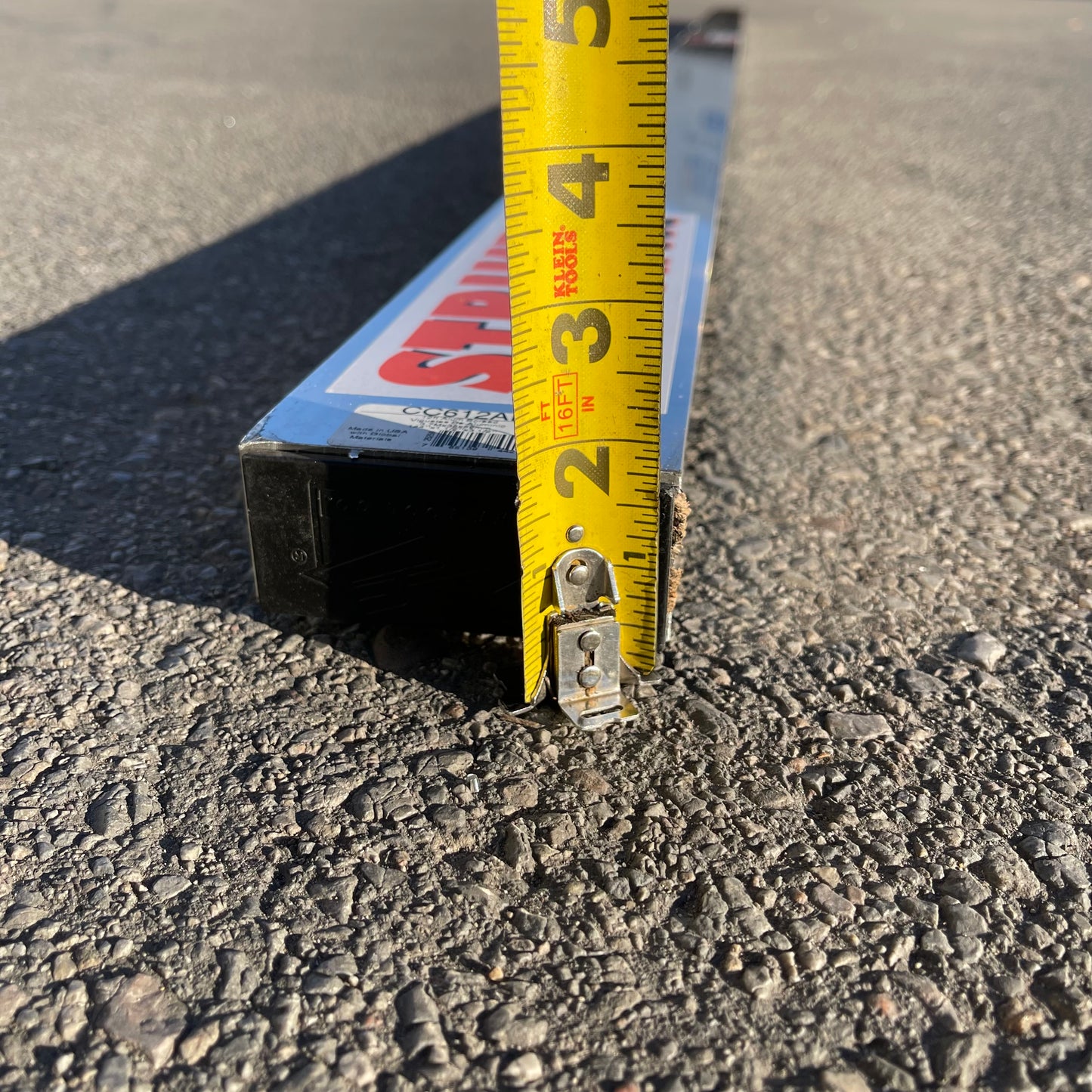 Z@ KRAFT TOOL CO. Striker Screed 144” x 3.5” x 1.5” ALUMINUM CC612AL