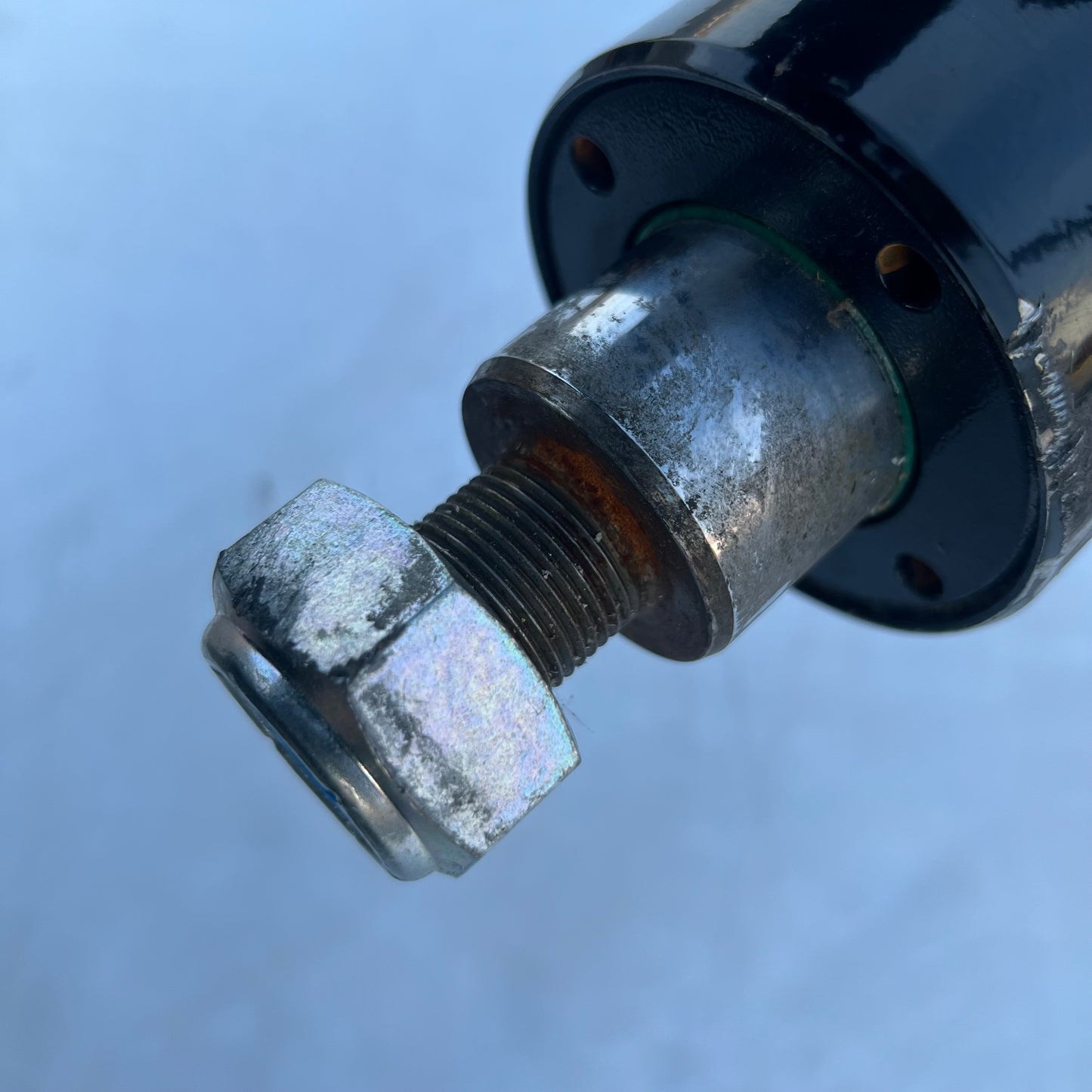 TIPTON Tilting Platform Hydraulic Cylinder Sz 131" L X 3" D Black Cosmetic Damage