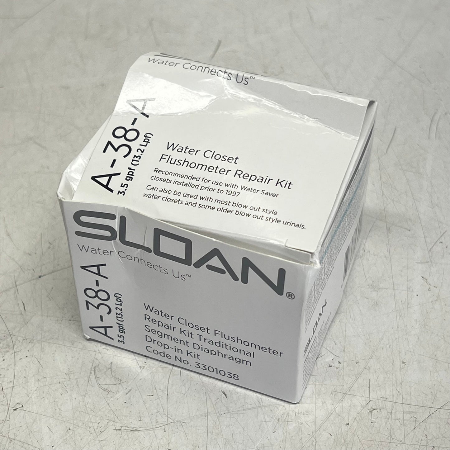 SLOAN Retro Water Saver Repair Kit for 3.5 GPF Closet Flushometers Black A-38-A