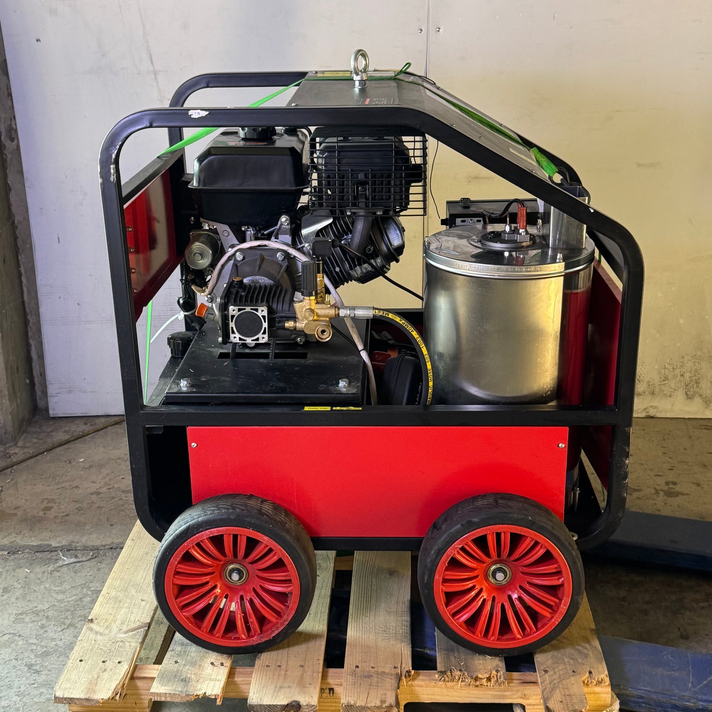 TUFF TECHNIK 4000 PSI Mobile Industrial Gas-Powered Pressure Washer with Hot Water Burner HQ2815 (New Other, Cosmetic Damaged)