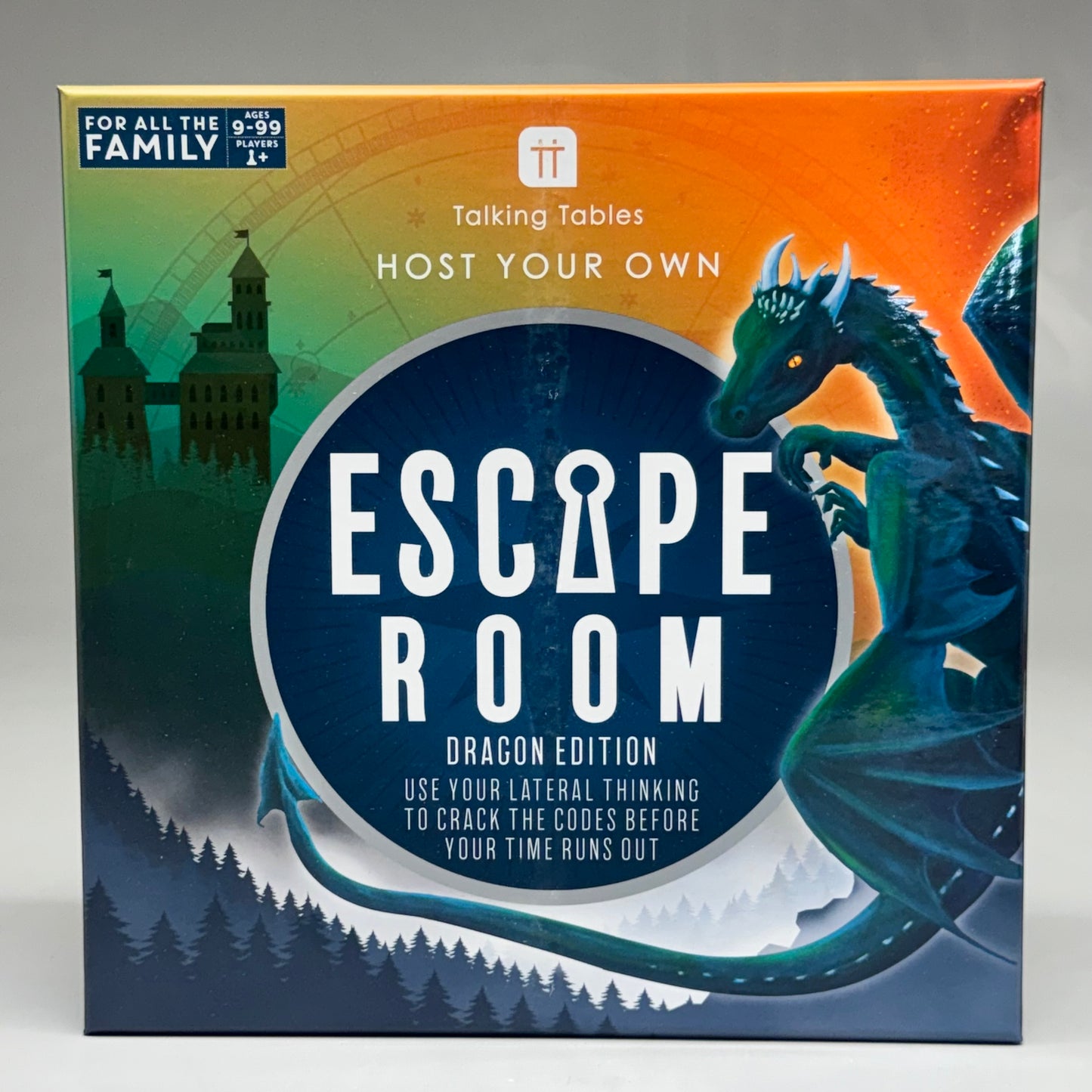 TALKING TABLES Host Your Own Escape Room Dragon Edition Board Game HOSTFAM-ESCAPE-DRGN