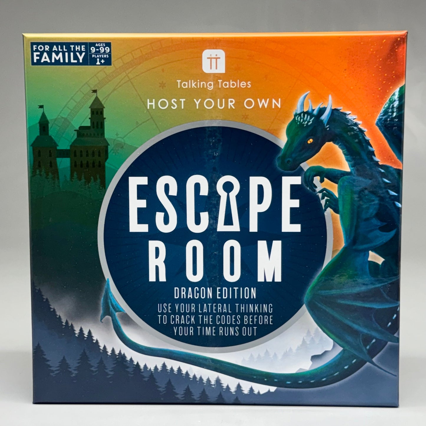 ZA@ TALKING TABLES Host Your Own Escape Room Dragon Edition Board Game HOSTFAM-ESCAPE-DRGN E