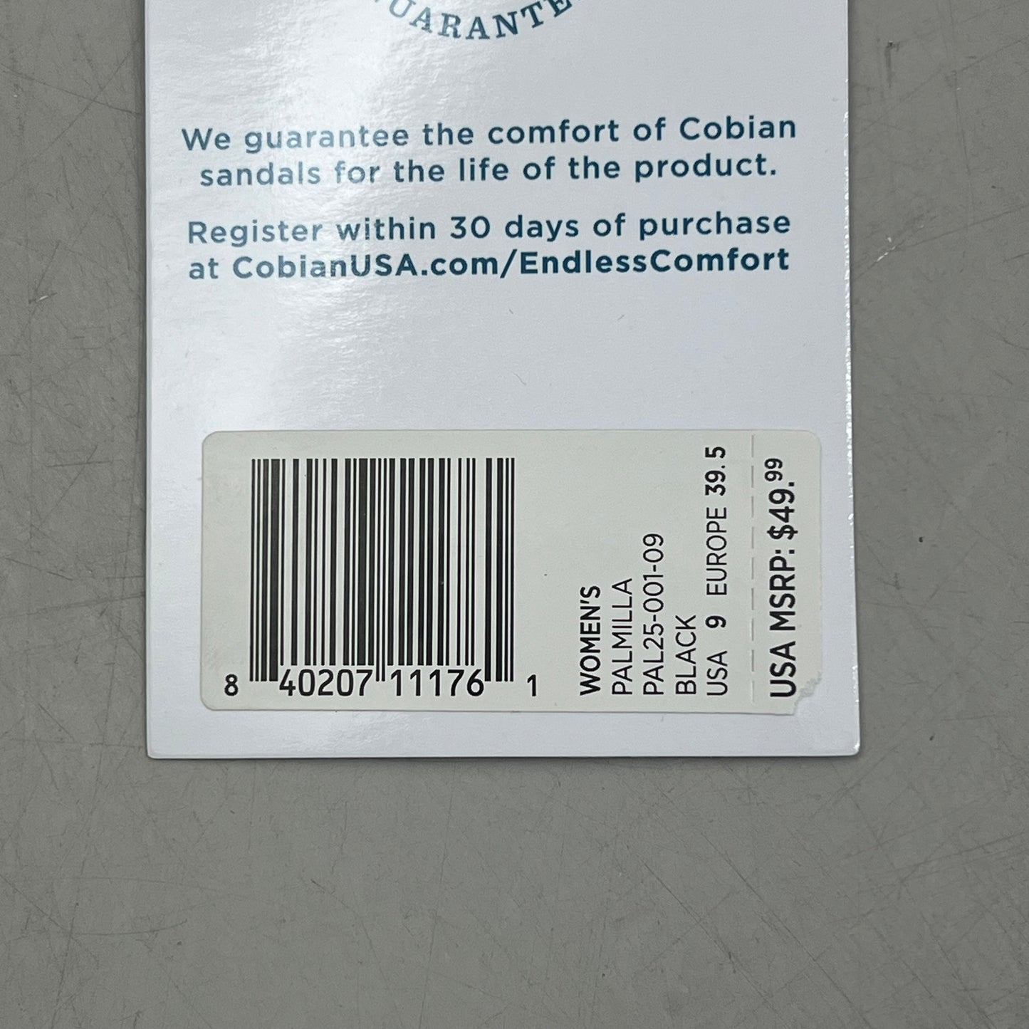 COBIAN Palmilla Braided Synthetic Leather Strap Sandals Women's Sz 9 EU 39.5 Black PAL25-001-09