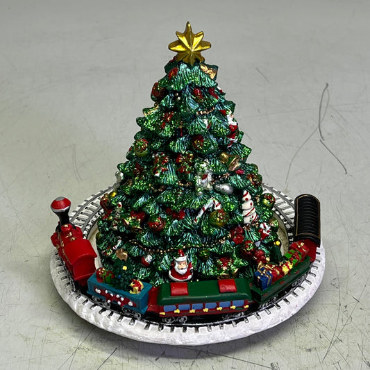 RAZ IMPORTS Animated Musical Tree W/ Train Christmas Decor 6.25" 3871351