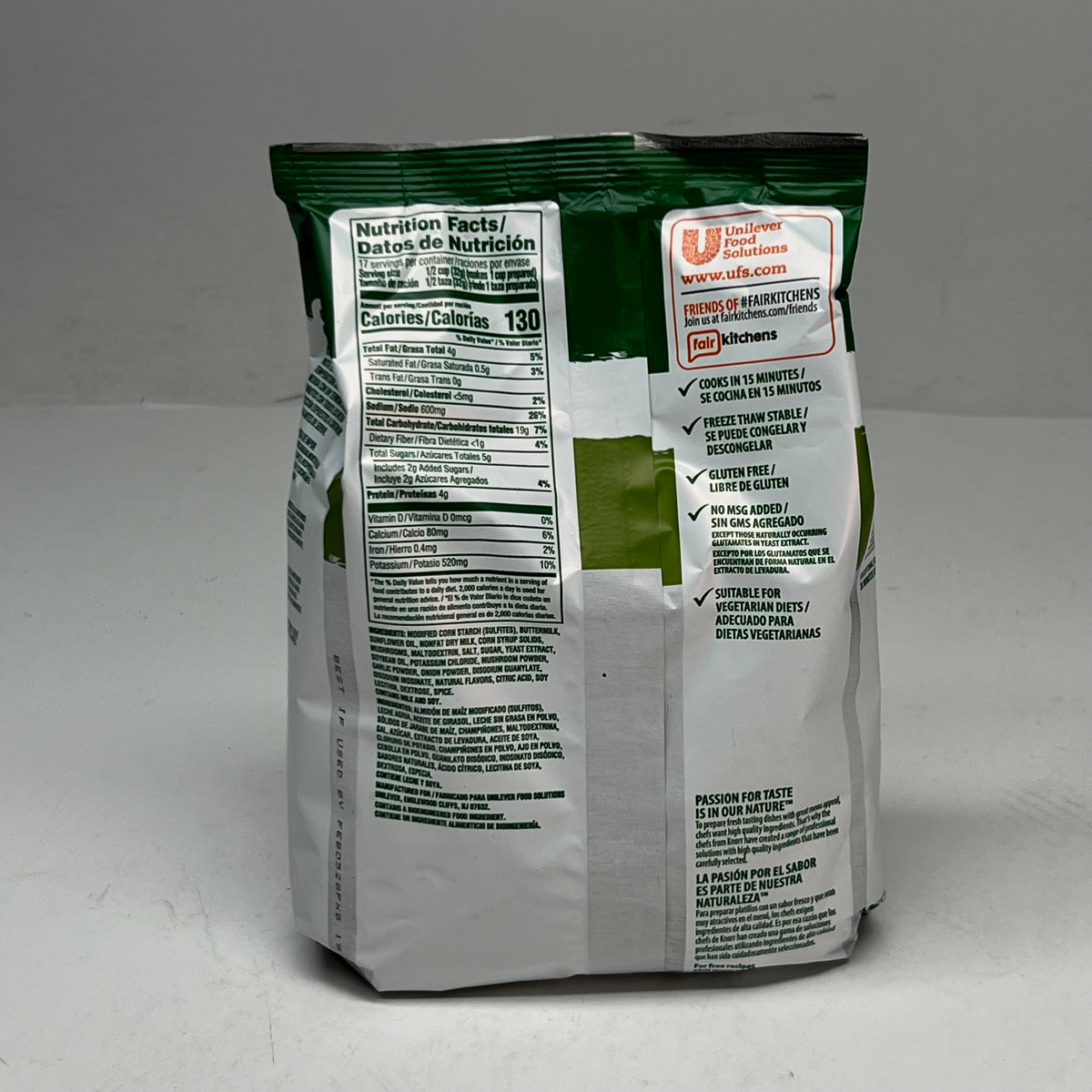 KNORR (4 PACK) Cream of Mushroom Naturally Flavored 19.6 oz. 68408120 BB 02/28
