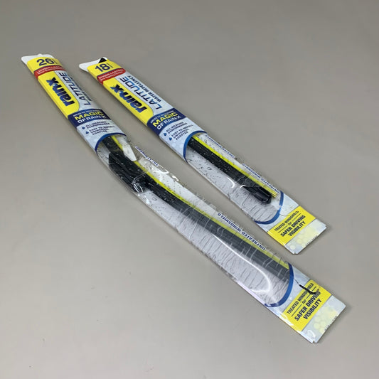 ZA@RAINX (2 PACK) Latitude All Weather Performance Wiper Blades 26" & 18" Damaged Packaging