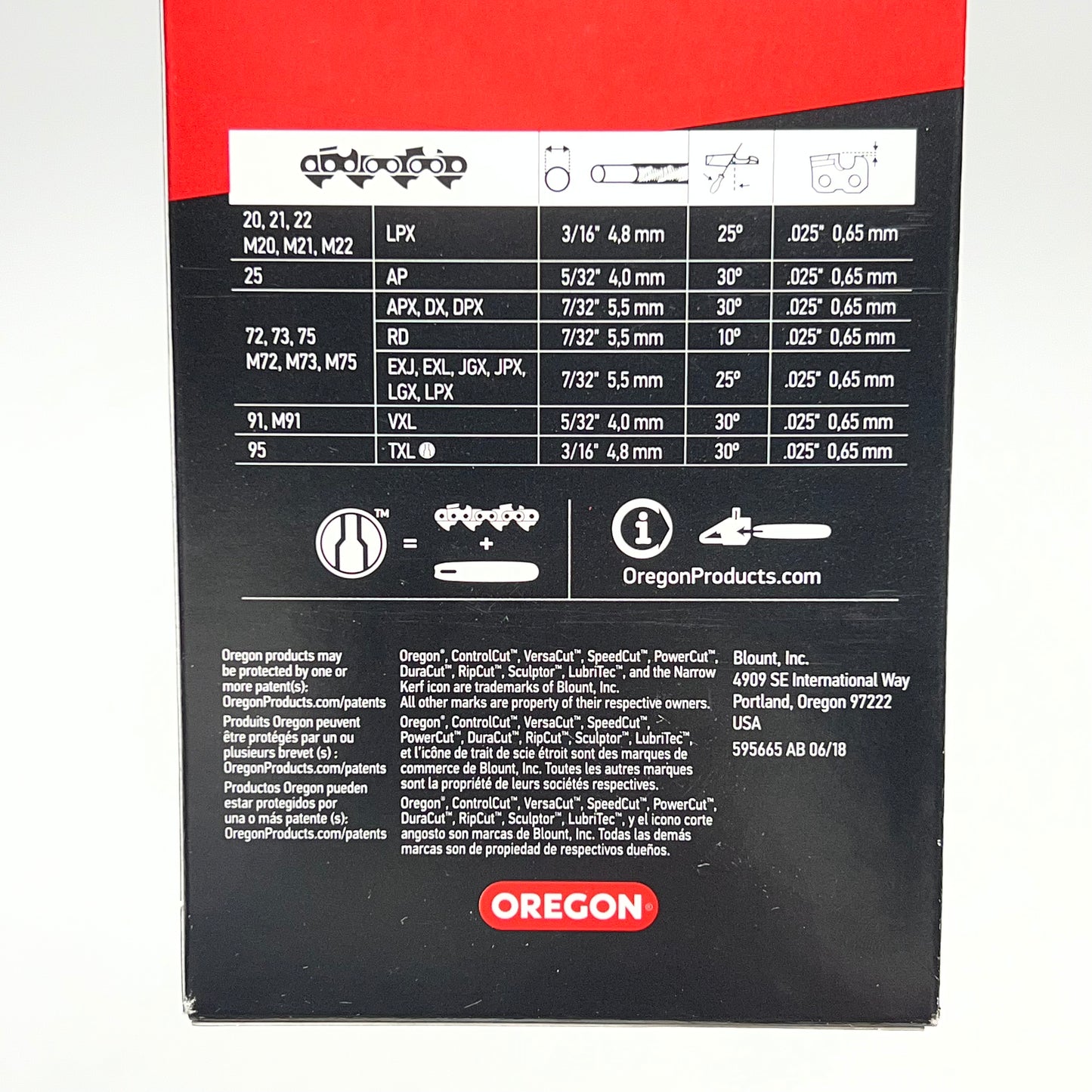 OREGON Powercut Saw Chain 3/8" Pitch .050" Gauge 66 Drive Links 72EXL066G