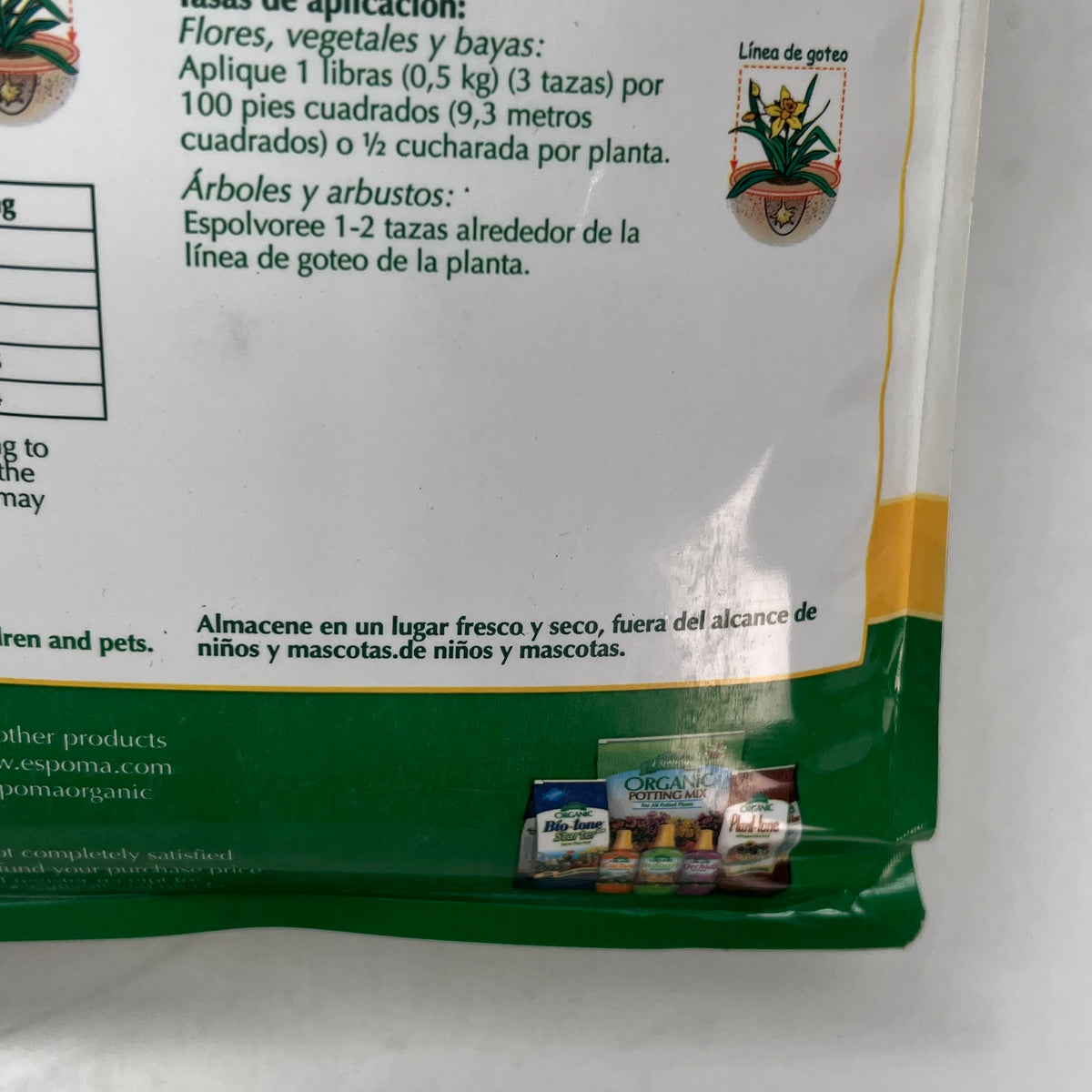 ZA@ ESPOMA  (2 PACK) Organic Iron Tone Turns Yellow to Green  5 lb Bag