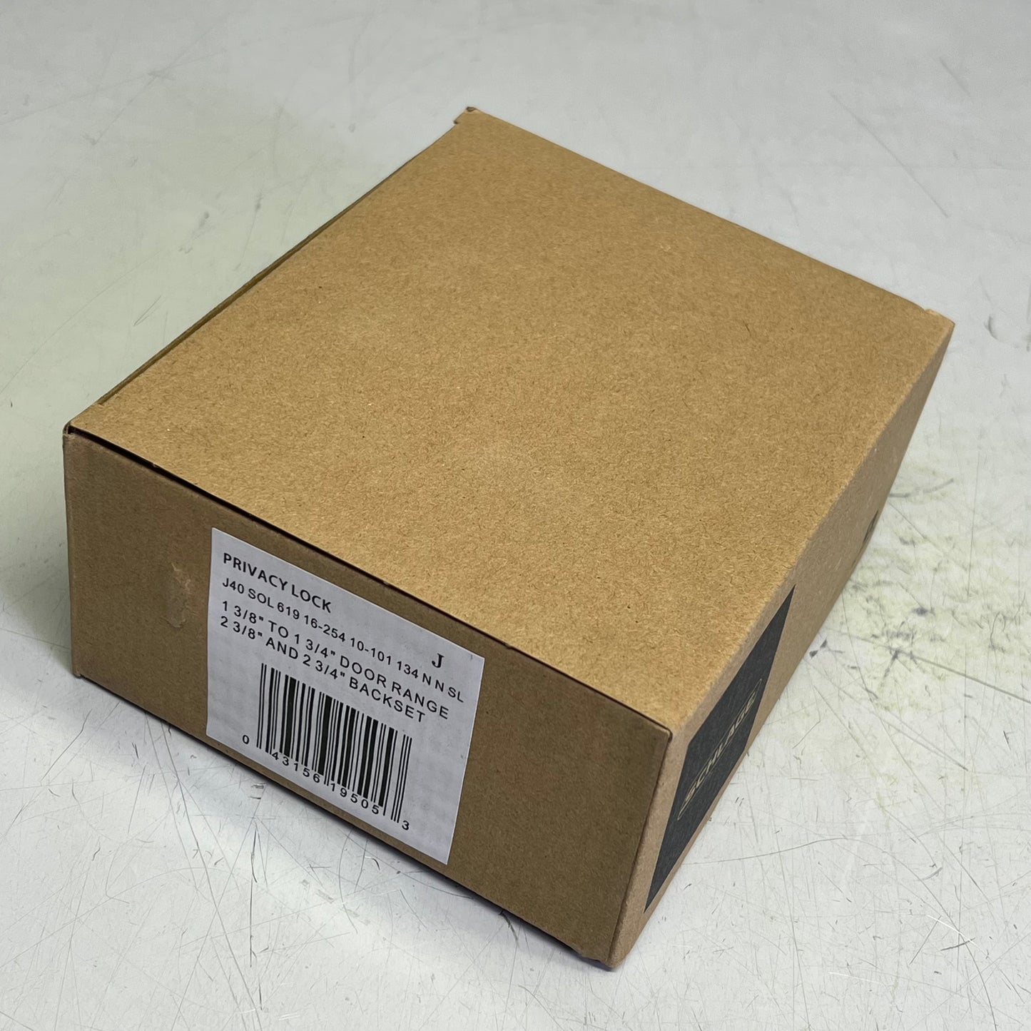 SCHALGE Solstice Privacy Door Lever Set From The J-Series Satin Chrome J40SOL626