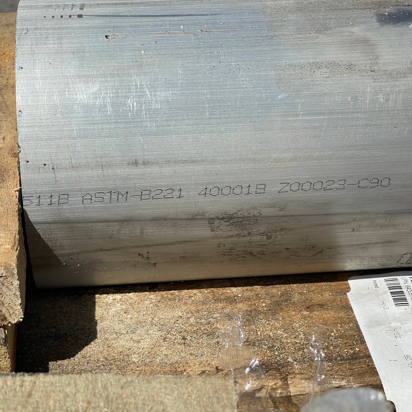 Z@ CASTLE METALS Aluminum Cylinders for Machining 36”x6” ~299 lbs (New)