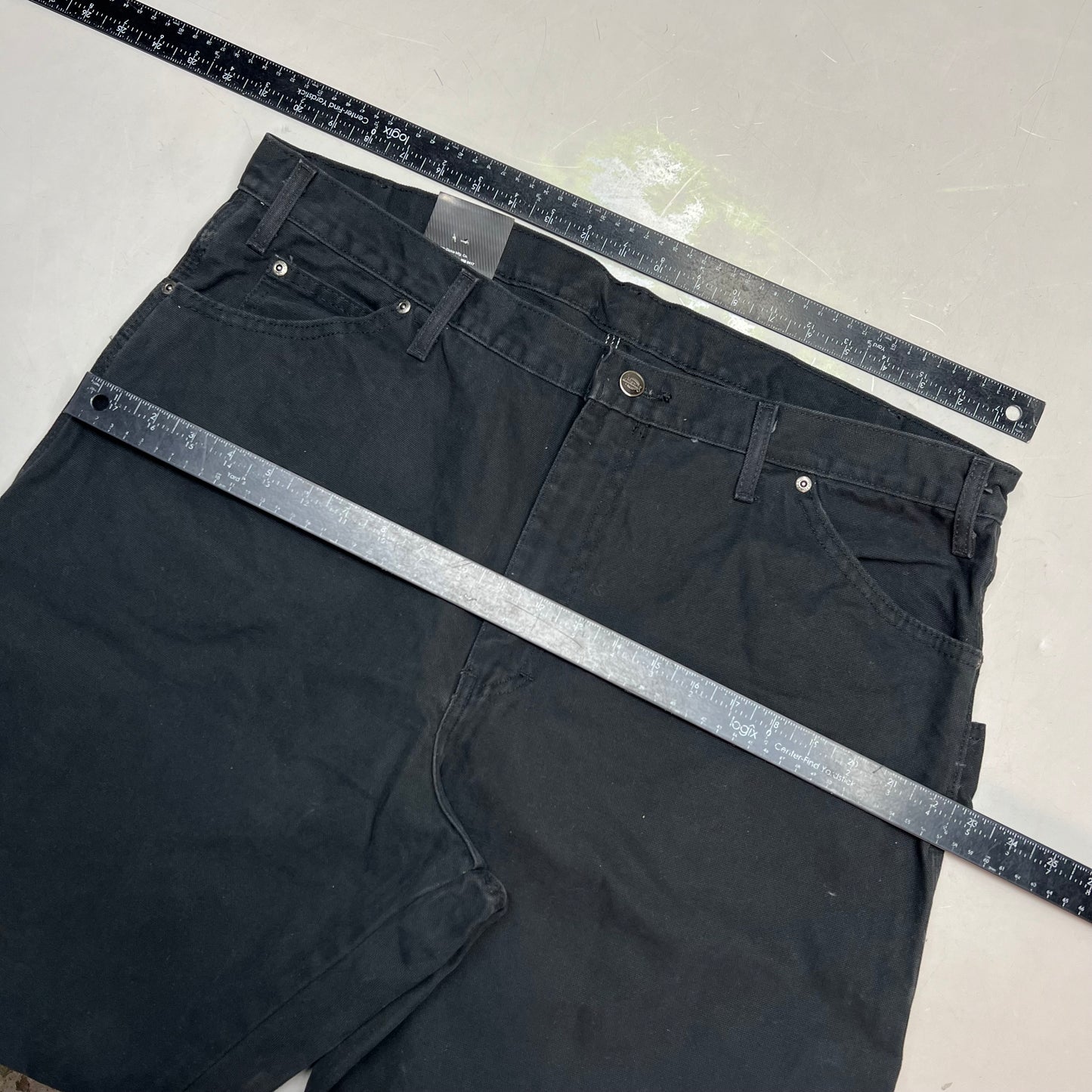 DICKIES Relaxed Fit Heavyweight Carpenter Jeans Men's Sz 38X32 Black DU336RBK