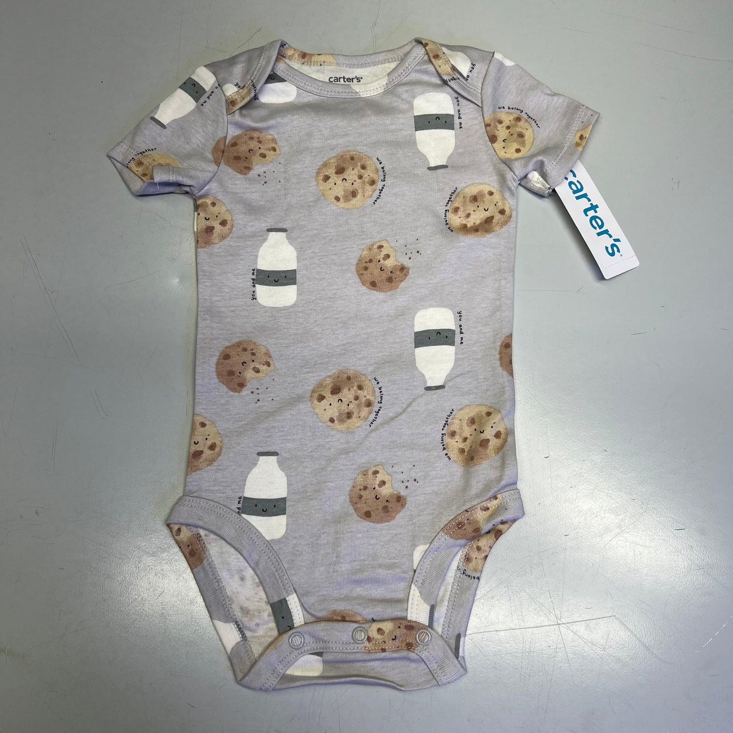 CARTERS (SET OF 3) 100% Cotton Milk & Cookies Set  Baby's Sz Newborn 1T122410