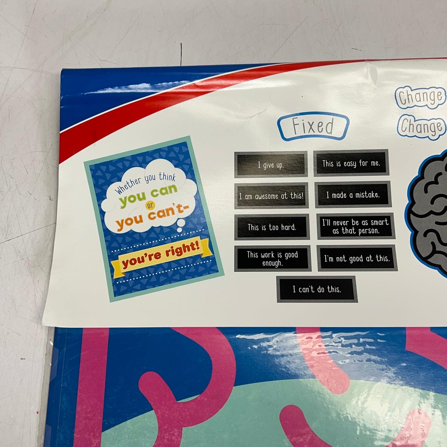 CARSON DELLOSA (2 PACK) Bulletin Board Set Posters Growth Mindset 29 Pieces