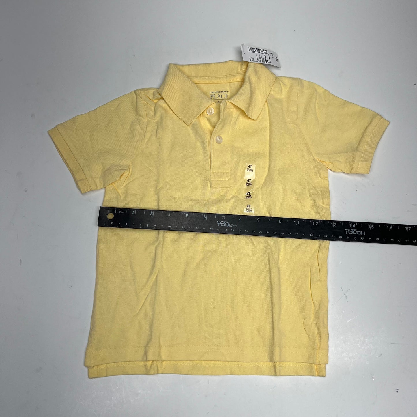 THE CHILDRENS PLACE (4 PACK) Uniform Soft Pique Polo Shirt Boy's Sz 4T Yellow