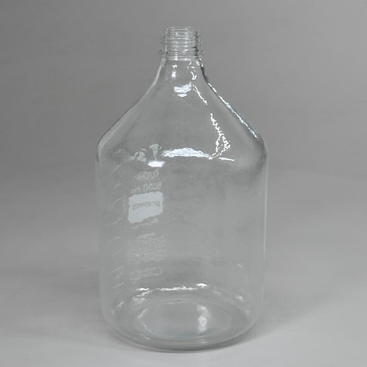 DURAN Plastic Coated Round Laboratory Bottle 5000 mL Clear 218057308 Like New