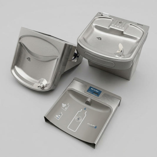 ELKAY EZH2O Enhanced Bi-Level Bottle Filling Station & Cooler 8 Gph Filtered - Grey LZSTL8WSLK