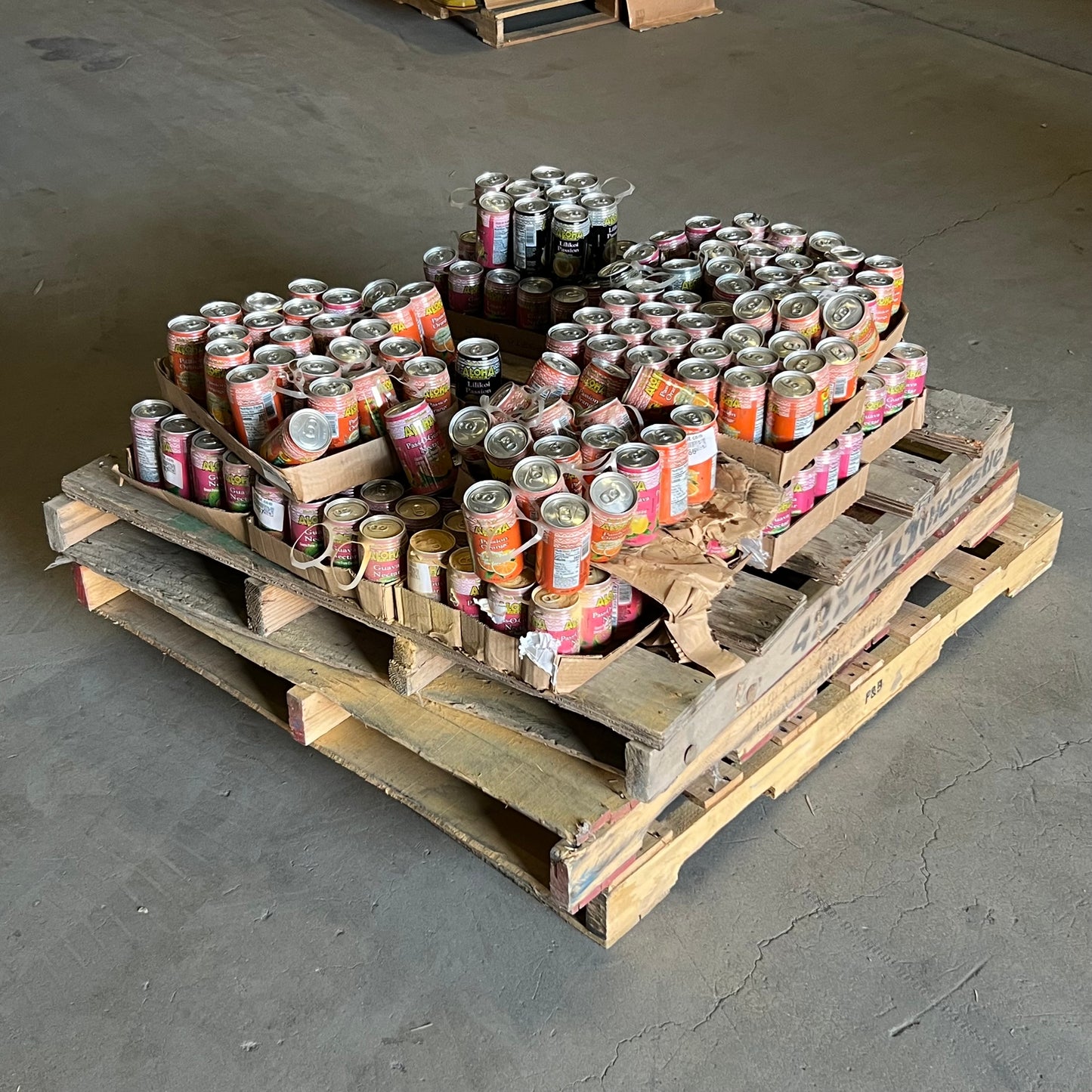 ZA@ Pallet of ALOHA (12 PACK) Maid Juice Passion Orange/Guava/Lilikoi Passion 11.5 Fl Oz (AS-IS)