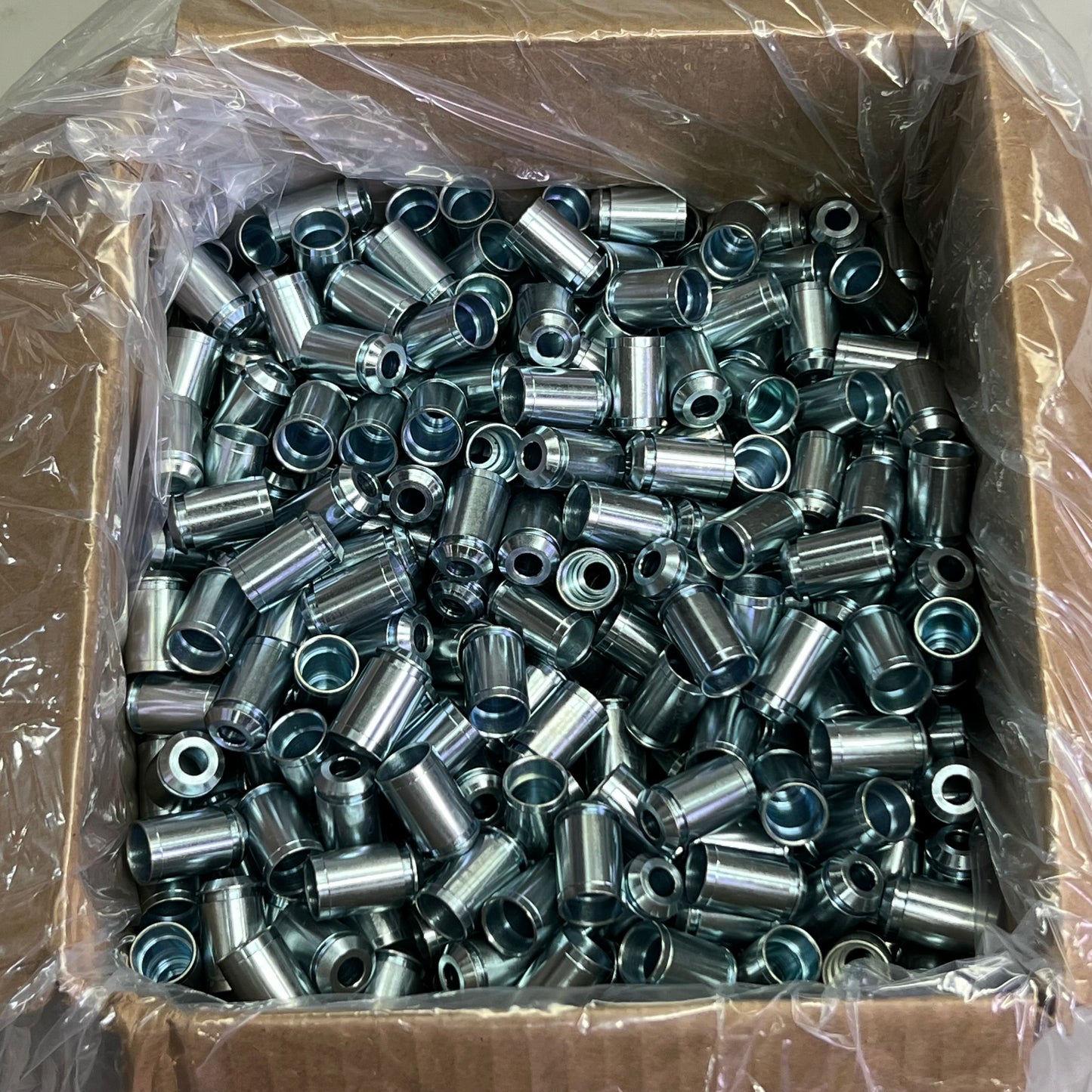 1 Box of Metal Fasteners Approx 1" L, Silver