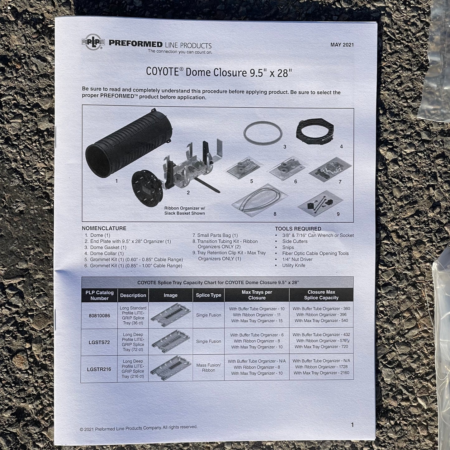 PLP Coyote Dome Enclosure 9.5” x 28” Black