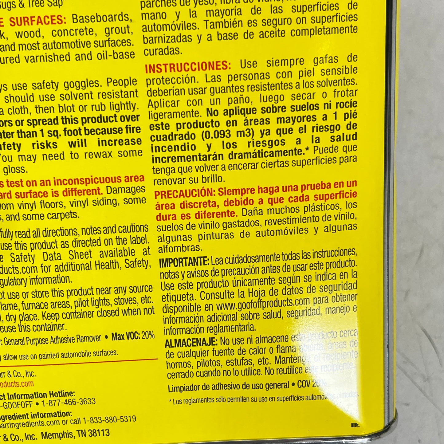 ZA@ GOO OFF (2 PACK) Kleen-strip Goo Off Professional Strength Remover 1 Gal FG657