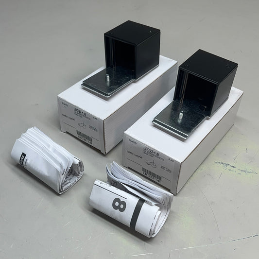 CONTECH (2 PACK) Leviton Lux Beam Connector Track System Black Finish LBC22-1-B