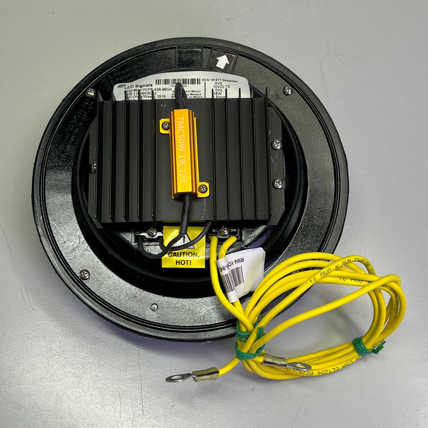 GE LED Colorlight Wayside Signals 8" - 2000' Visibility Yellow RM4-YCFB-43B-96GK