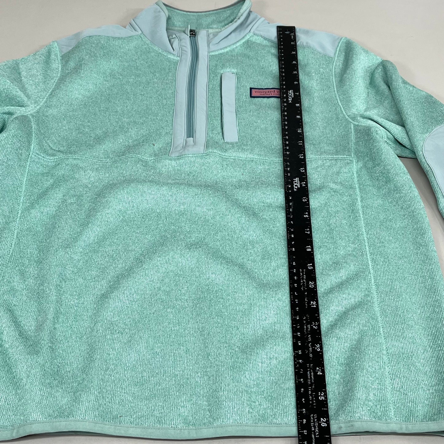 VINEYARD VINES Martha's Vineyard Men's Teal Green Half Zip Pullover Sz-M