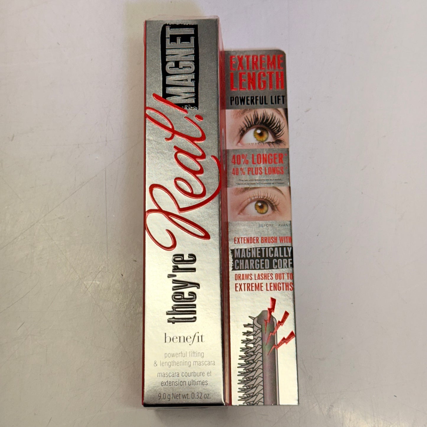 ZA@ BENEFIT They’re Real Magnet Lifting & Lengthening Mascara 9g  Supercharged Black New E