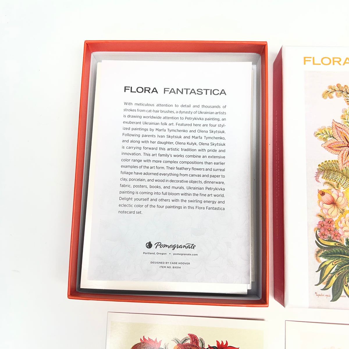 POMEGRANATE (20 PACK) Flora Fantastica Notecards W/ Envelopes  4x6" BX014