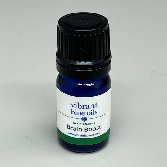 VIBRANT BLUE OILS Therapeutic Balance Brain Boost Organic Essential Oil 5 mL