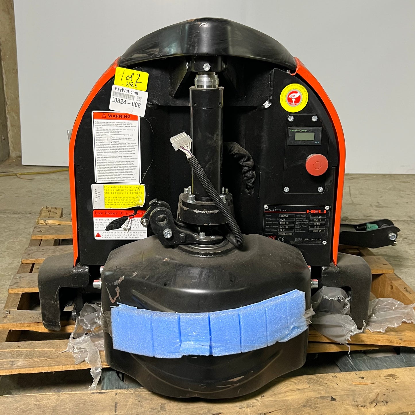 HELI Fully Electric Pallet Jack Truck 3300 lbs Sz 27" W x 60" L CBD15J