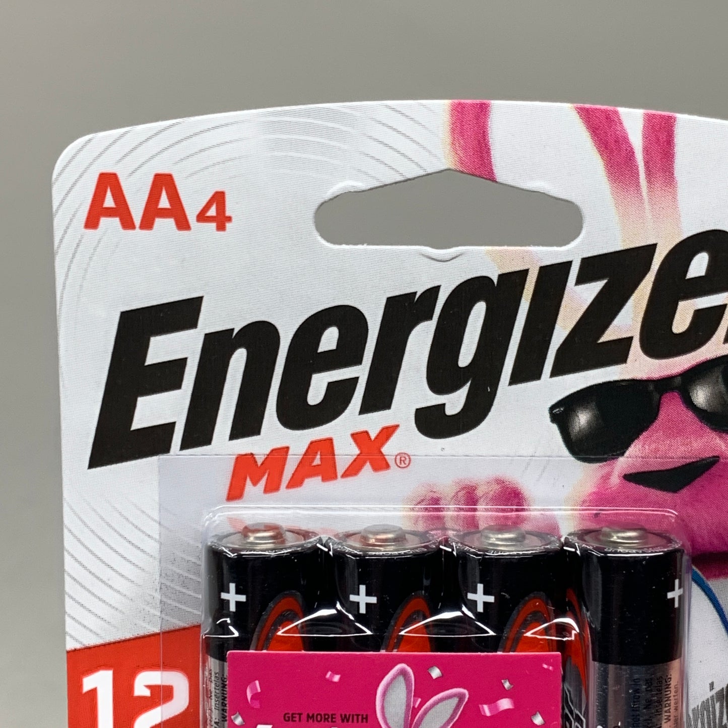 ENERGIZER MAX (12 PACK) Double A Alkaline Batteries 4 pack 12 Year Shelf Life E91BP-4