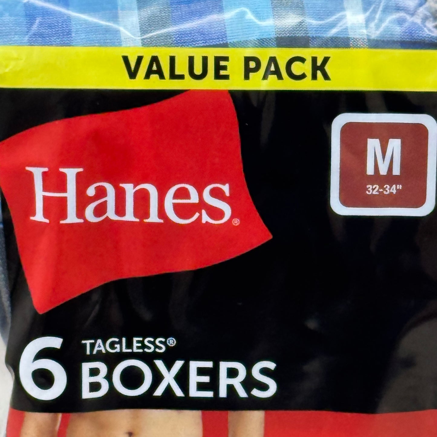 HANES (6 PACK!) Men's Cool Comfort Boxer Briefs Sz M 32-34" Blue/Navy Blue RN15763