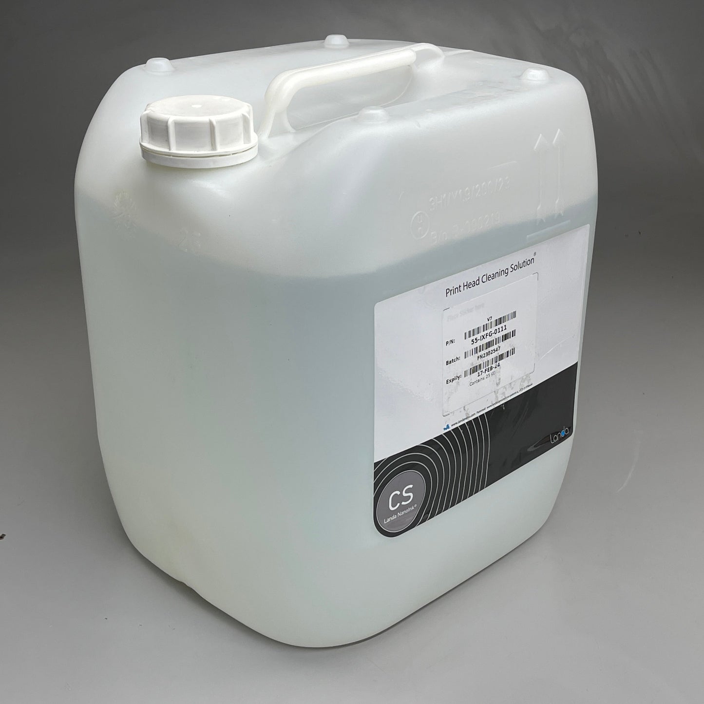 Z@ CS LANDA NANOLINK Printhead Cleaning Solution 25Kg, 6.6 Gal (55-IXFG-0111) BB 02/24