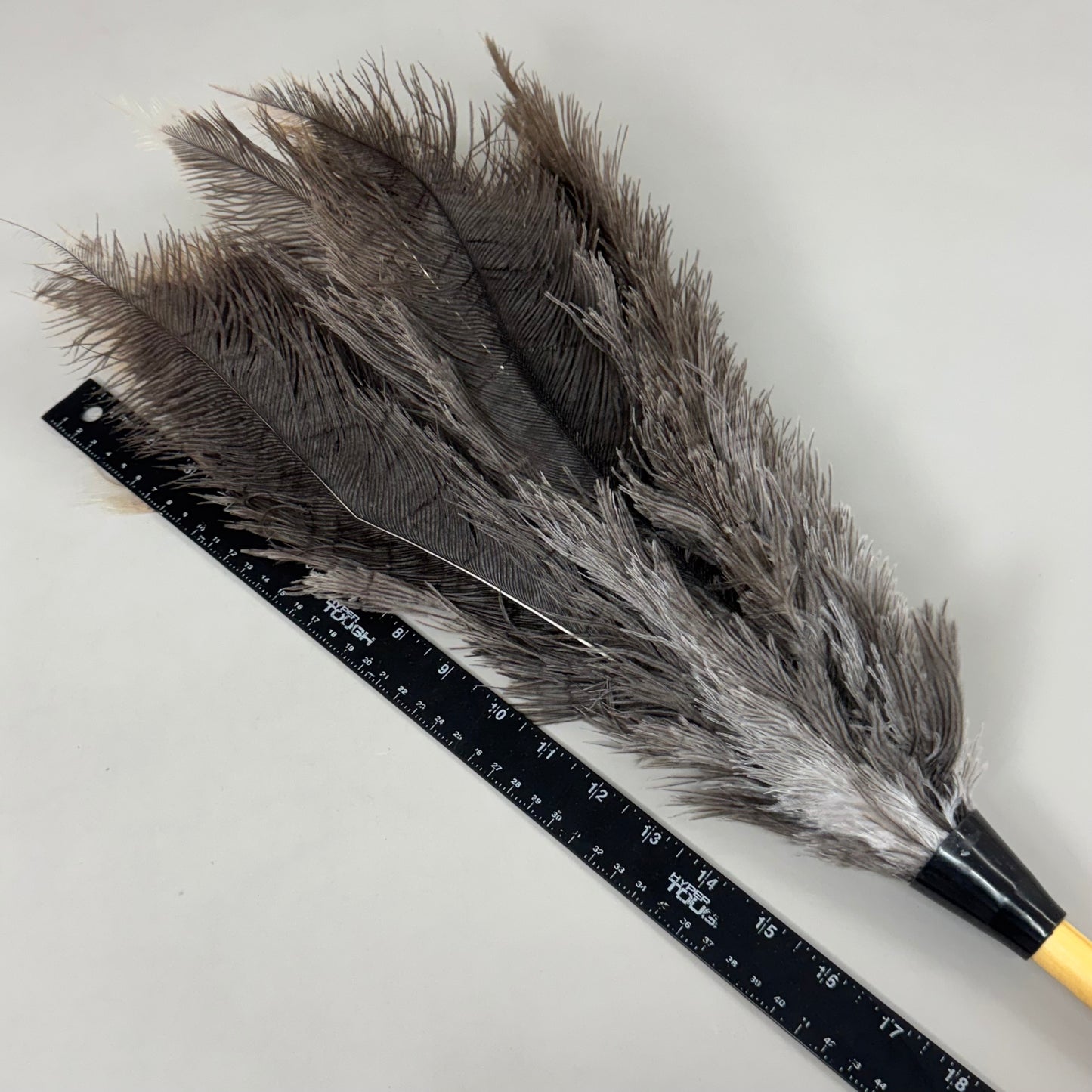 IMPACT (3 PACK) Ostrich Feather Duster Varnished Wood Handle 34" Brown/Grey 4604