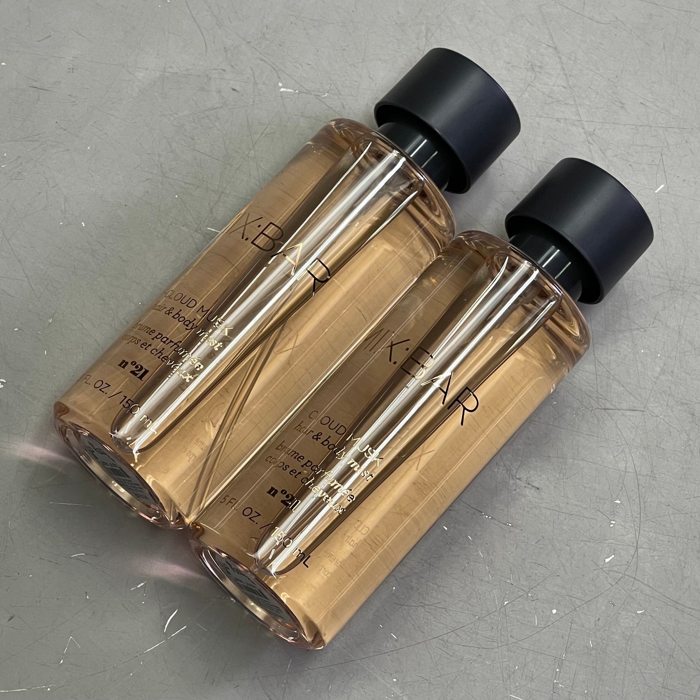 MIX:BAR (2 PACK) Hair & Body Mist Cloud Musk 5 fl oz each Clear 052-05-6812