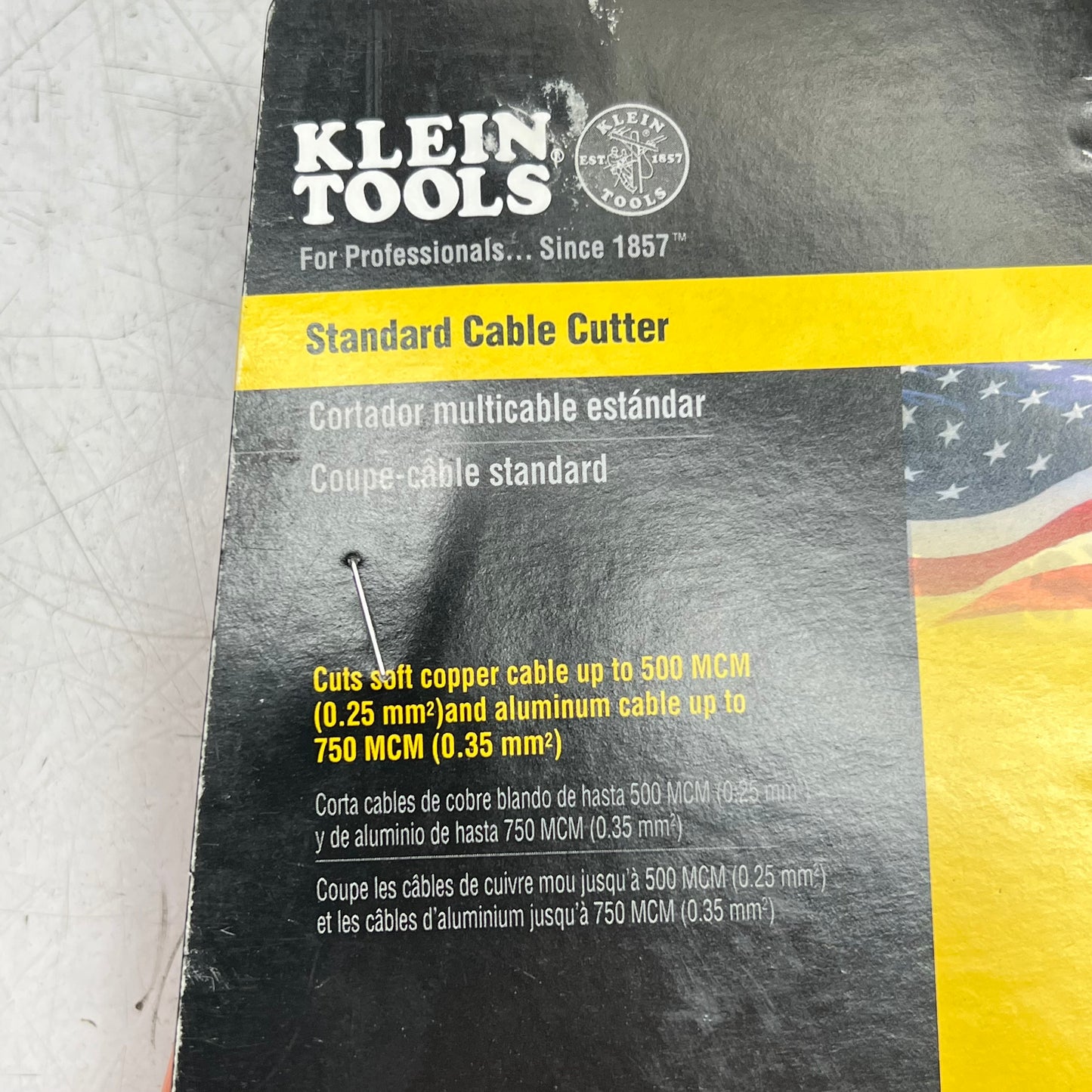KLEIN TOOLS Standard Cable Cutter Lightweight Efficient 25" Black/Orange 63041