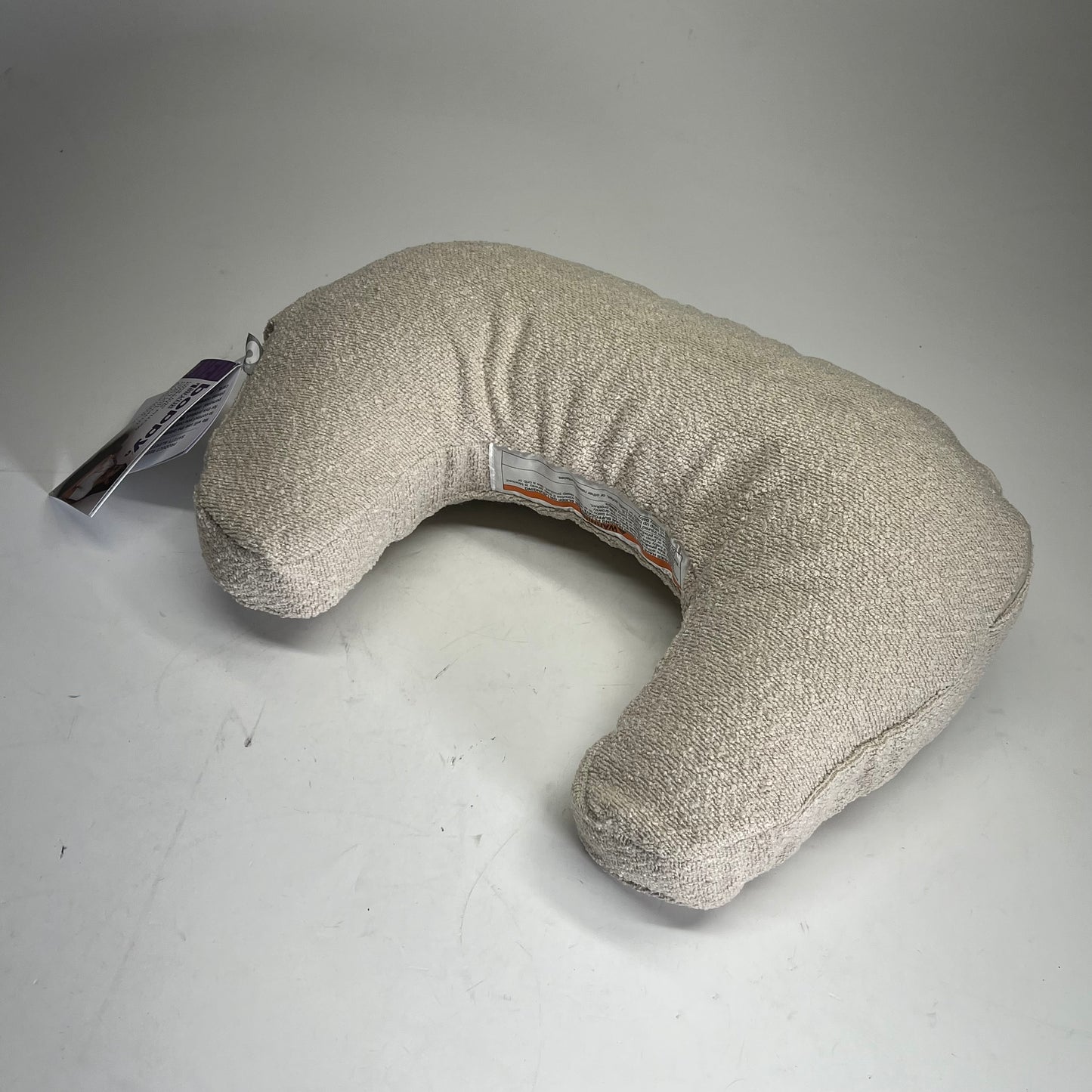 BOPPY Nursing Pillow Luxe Cushion Hypoallergenic Fiber Fill  21"x15"x6" Oatmeal