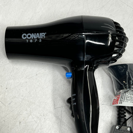 CONAIR 1875 Watt Soft Surface Hair Dryer, Balck 247BW