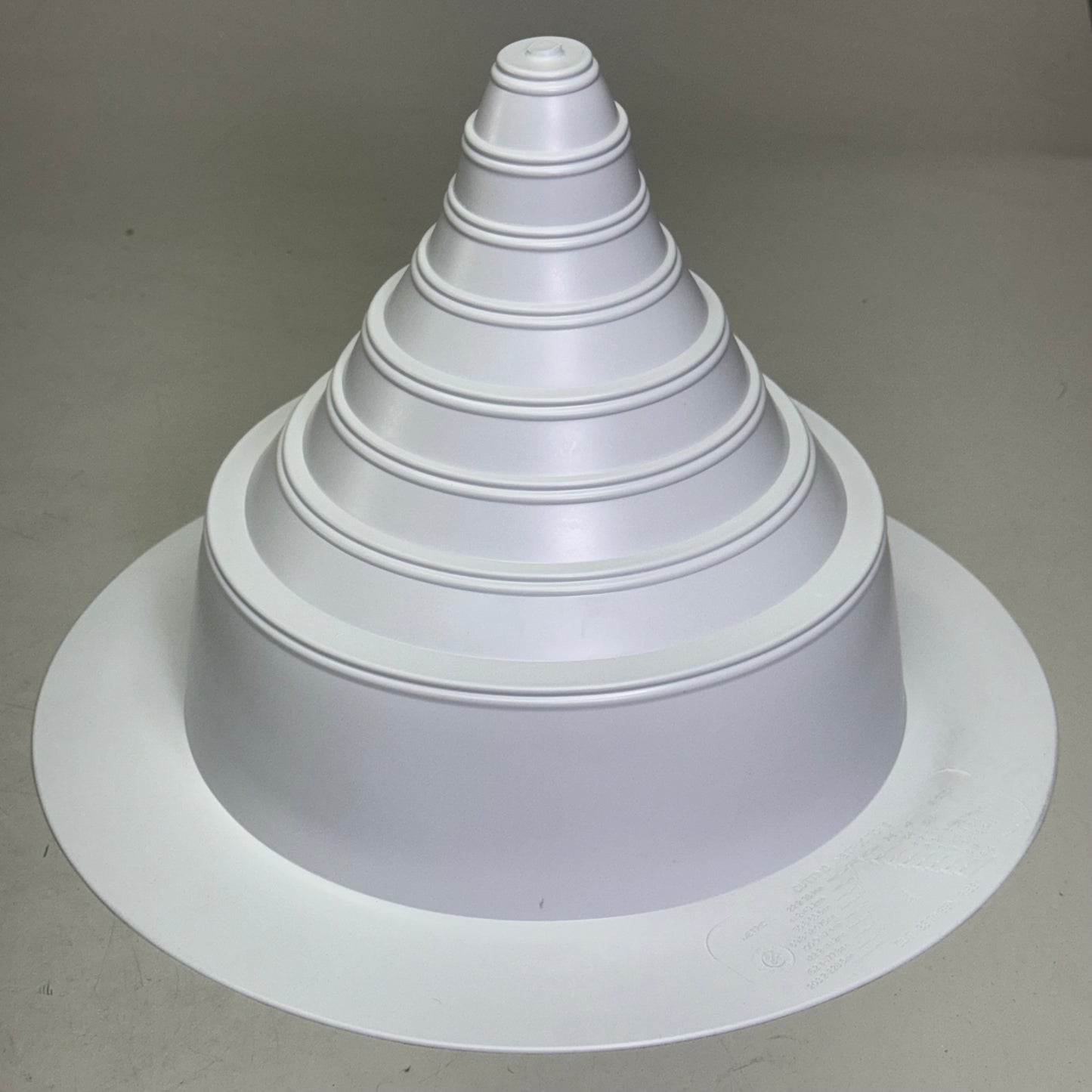 HIBERLITE DC671 Cool Roof Gray Pipe Boot 3/4" x 8", White DC671