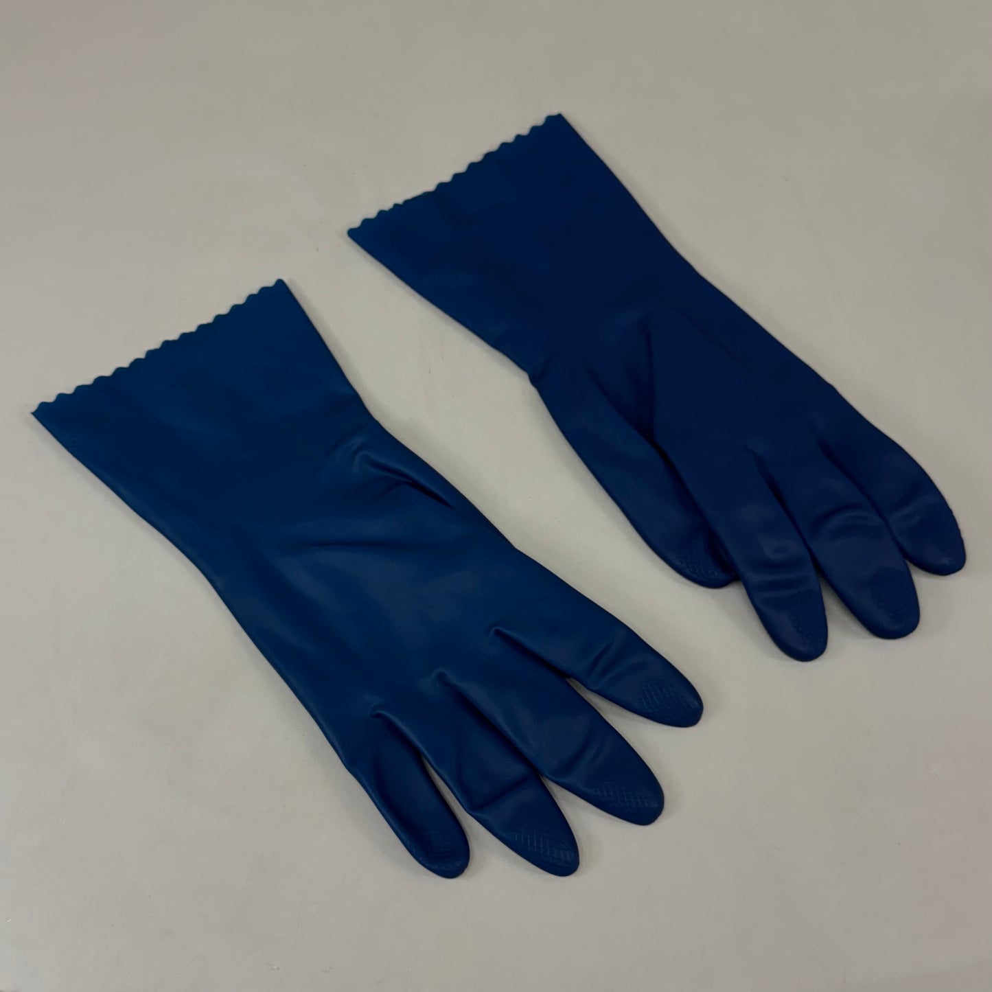 SAFETY ZONE (2 Pack, 24 Gloves) Unlined Latex Canner Gloves  Small Blue