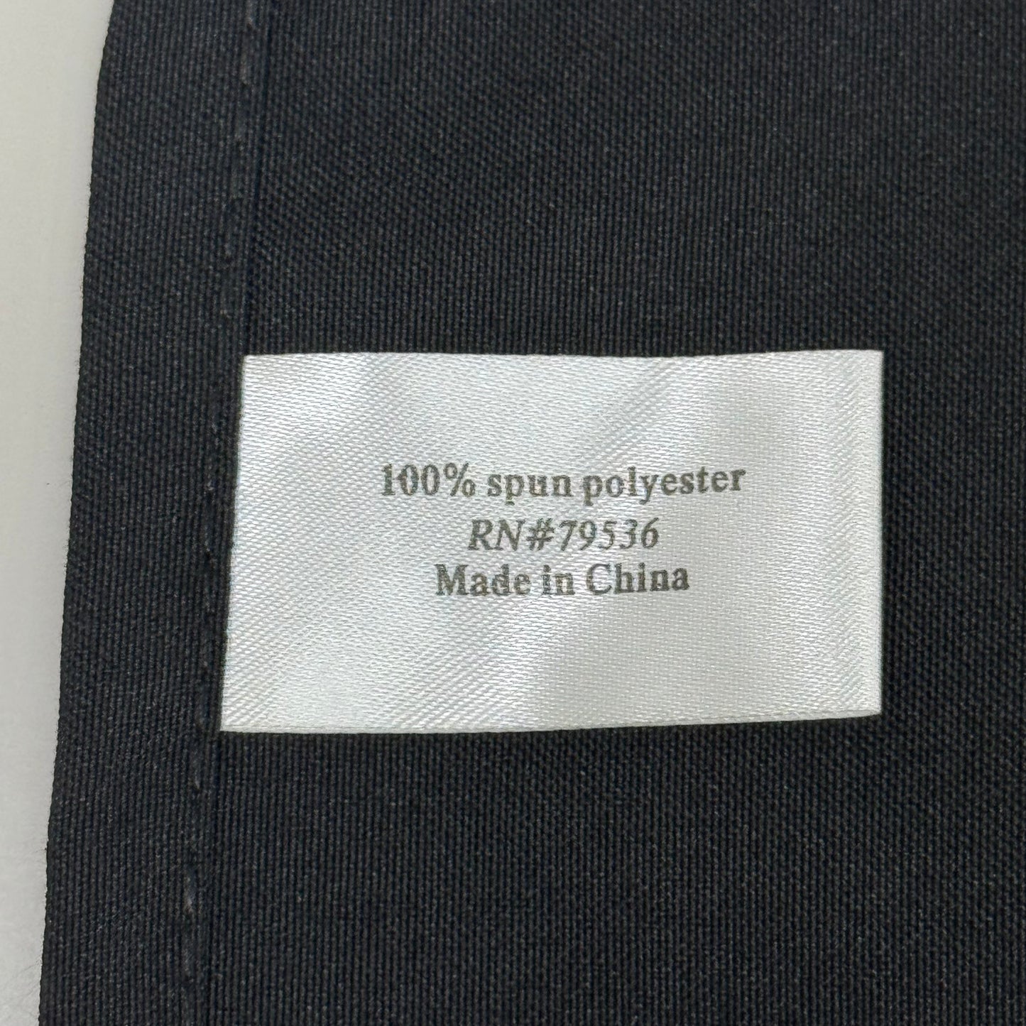 ZA@ Chef Apron (24 PACK) 3 Pockets, Tubular Tie 100% Polyester Sz OSFM Black AASBLK-3P(AS-IS, a few have minor sun damage) (Qty: 160, 4.5 lbs each)