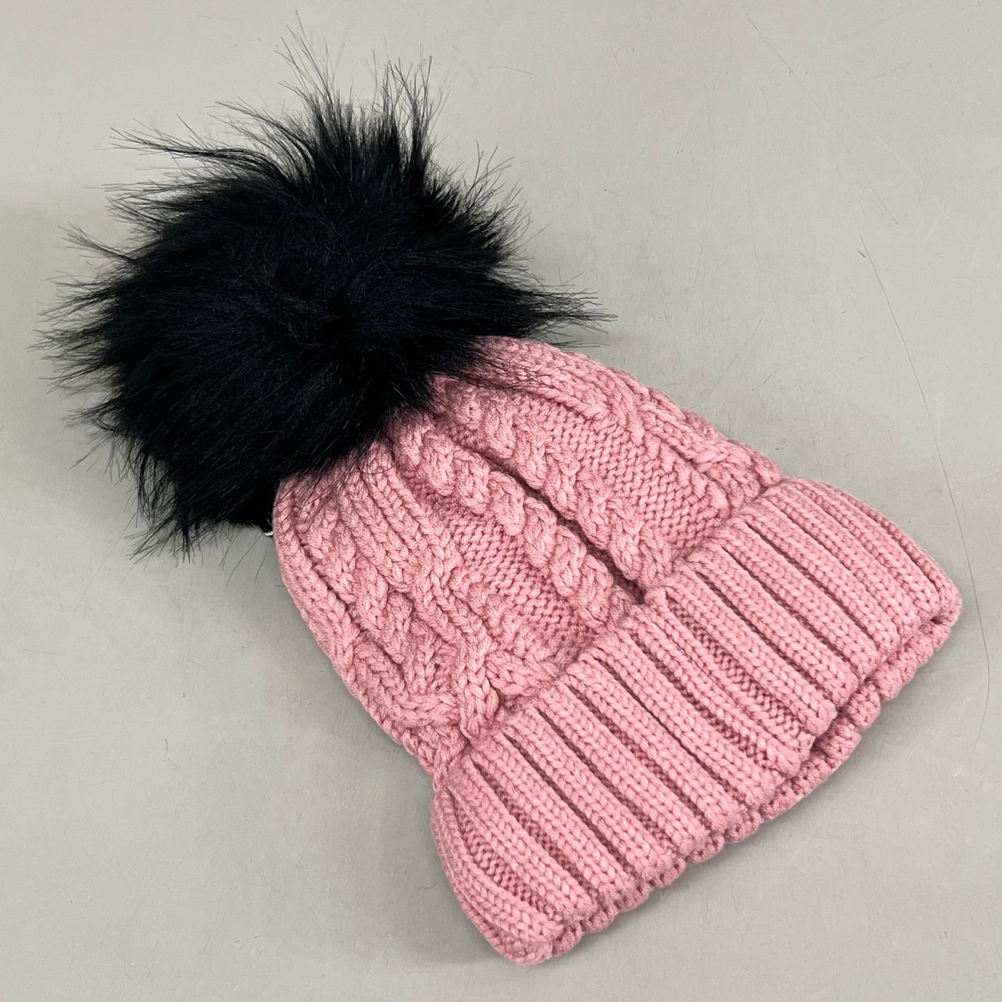 SAMSHIELD Nora Crystal Intarsia Equestrian Beanie Hat Women's Sz One Size Fits All Blush Pink