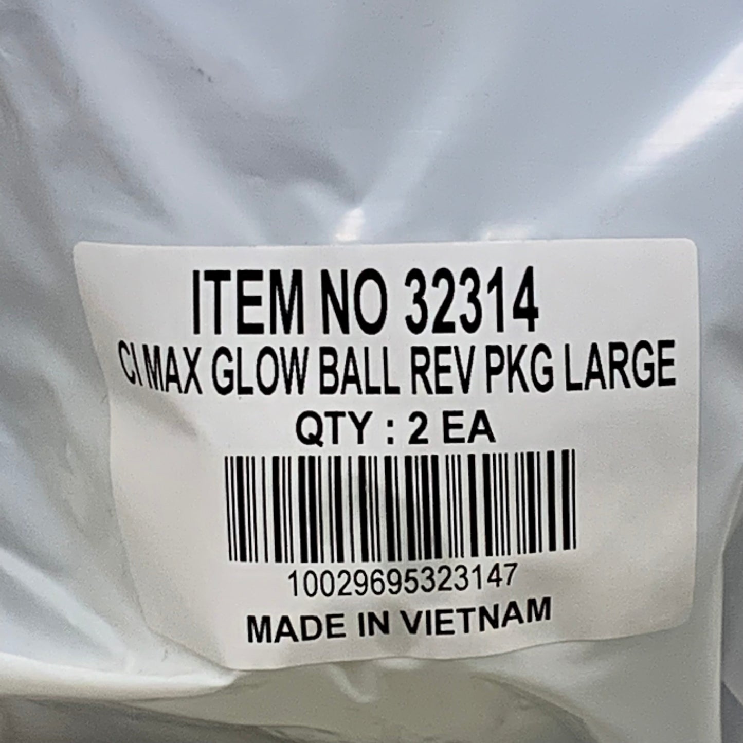 ZA@ CHUCK IT! (2 PACK) Durable Rubber Max Glow Ball Dog Toy for Large Breeds 32314 B