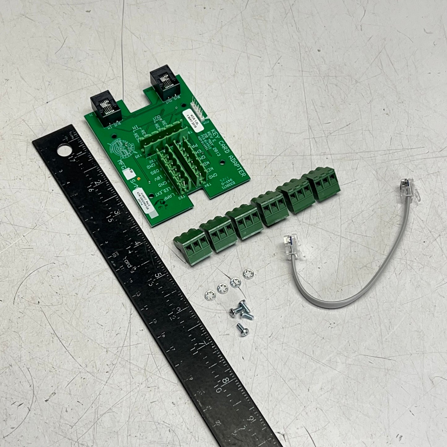 WON-DOOR Key Card Adapter Module Kit Mfg Date 01/22/2026 Green 016940